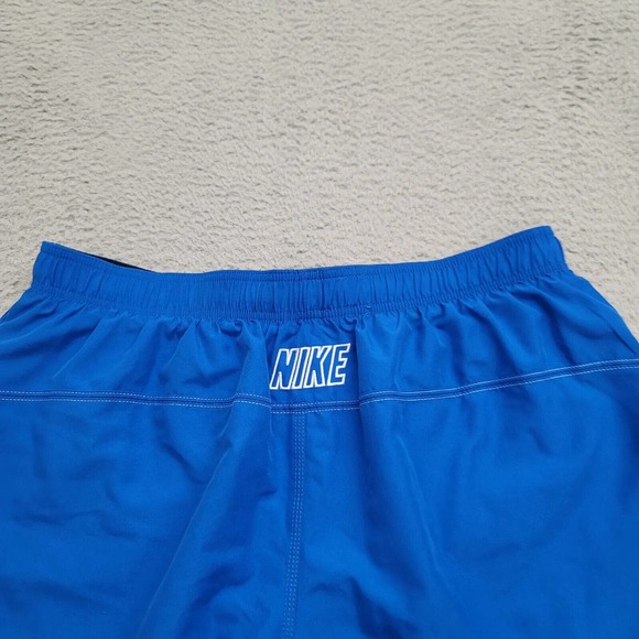 Nike Shorts Mens XXL Blue Lined Swim Shorts Logo Beach‎ Swim Drawstring Outdoors - Picture 5 of 13